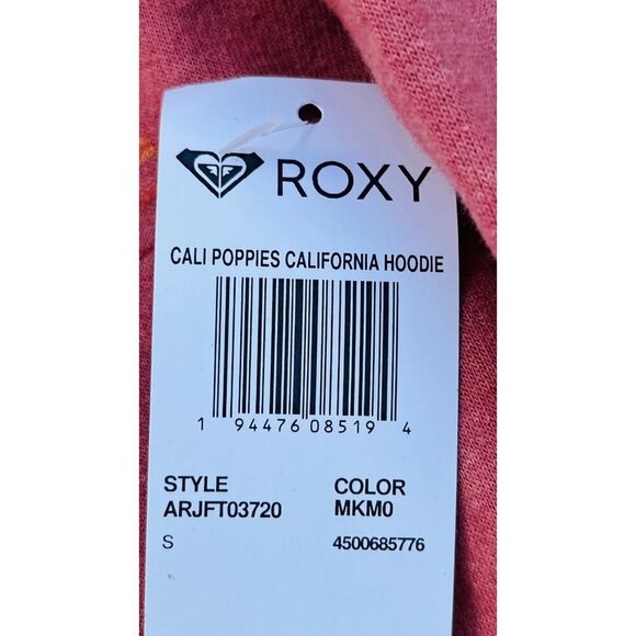 Roxy Cali Poppies California Casual Hoodie Size S ARJFT03720 MKM0 - Picture 8 of 10